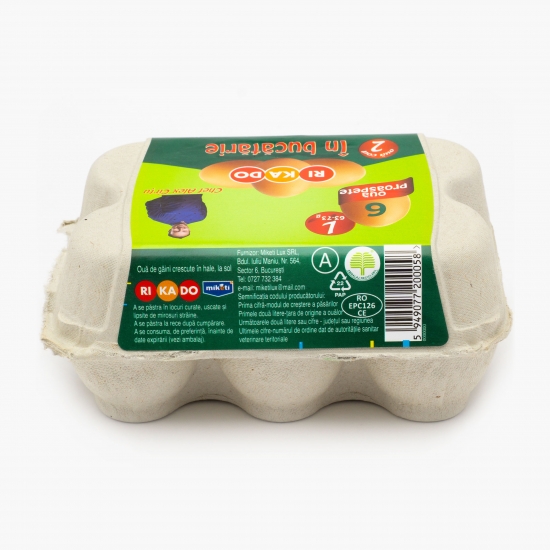 Ouă mărimea L cod 2, 6 buc 