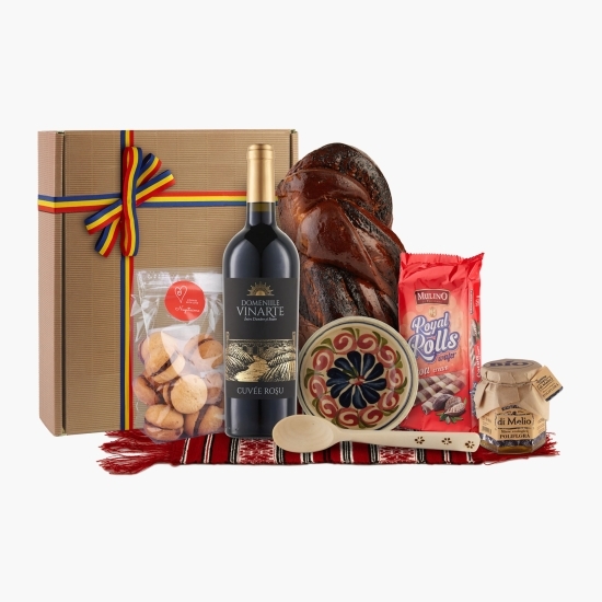 Coș cadou pentru Paște "Tricolor"