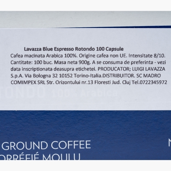 Blue Espresso Rotondo, 100 băuturi, capsule cafea 