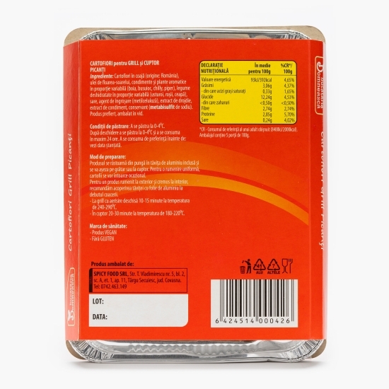 Cartofiori pentru grill și cuptor, picanți 500g