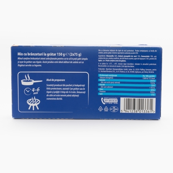 Mix cu brânzeturi la grătar Delicii calde 150g (2x75g)