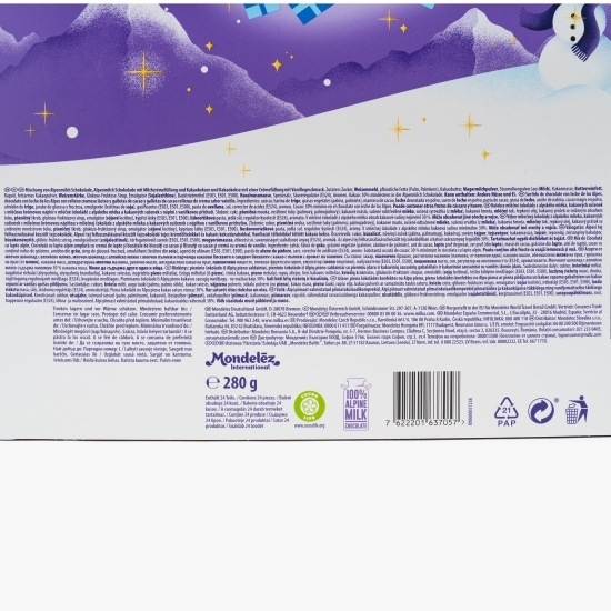 Ciocolată calendar Oreo 280g