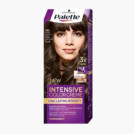 Vopsea de păr permanentă Intensive Color Creme N4 șaten deschis 110ml