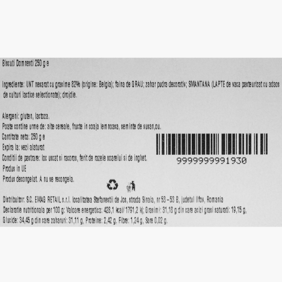 Biscuiți domnești 250g