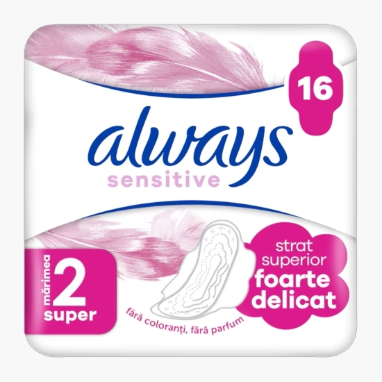 Absorbante Sensitive Super Duo Pack, 16 buc