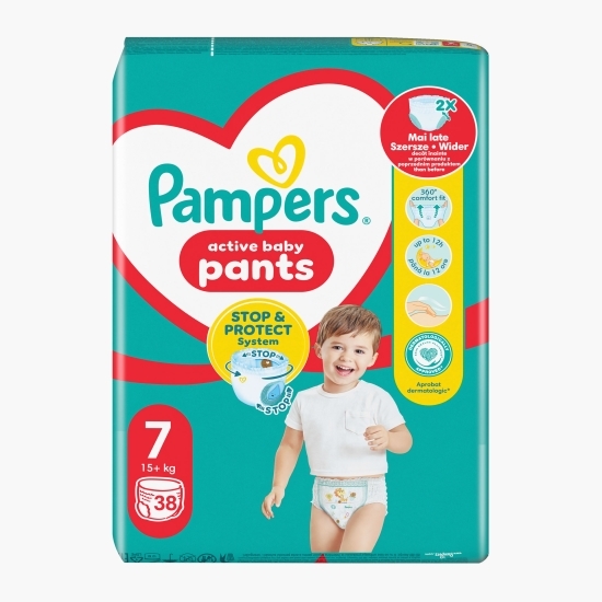 Scutece chiloțel Pants Jumbo Pack, mărimea 7, 17+ kg, 38 buc