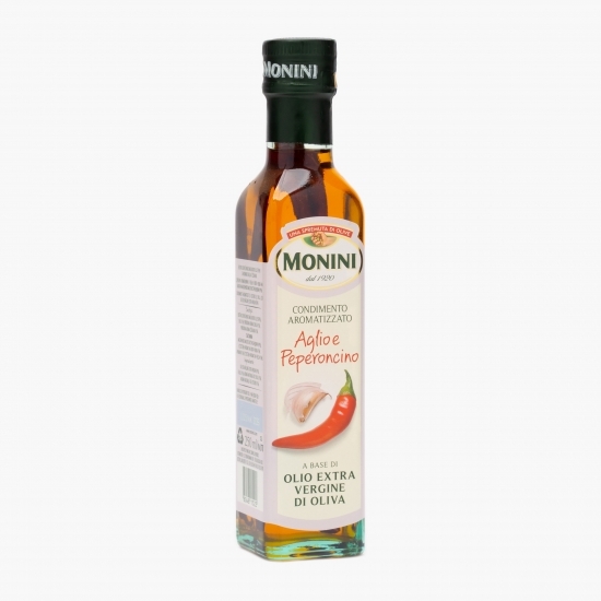 Ulei de măsline extra virgin aromatizat cu usturoi și chilli 0.25l