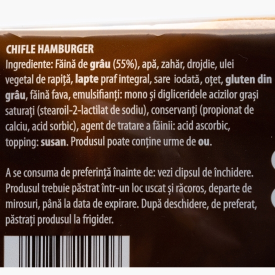 Chifle burger cu susan 6x80g