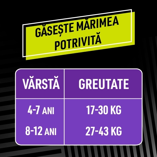 Scutece-chiloțel de noapte, pentru fetițe, Ninjamas, 8-12 ani, 27-43kg, 9 buc