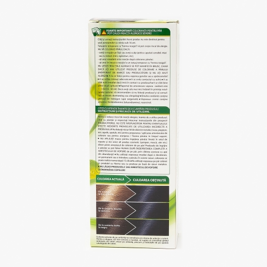 Vopsea permanentă pentru păr Natura 1.9 negru albastru 100ml