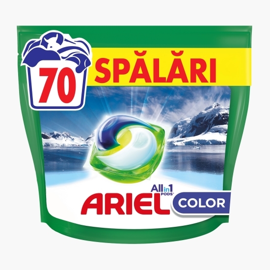Detergent de rufe capsule All in One Pods Arctic Edition Color, 70 spălări, 70 buc