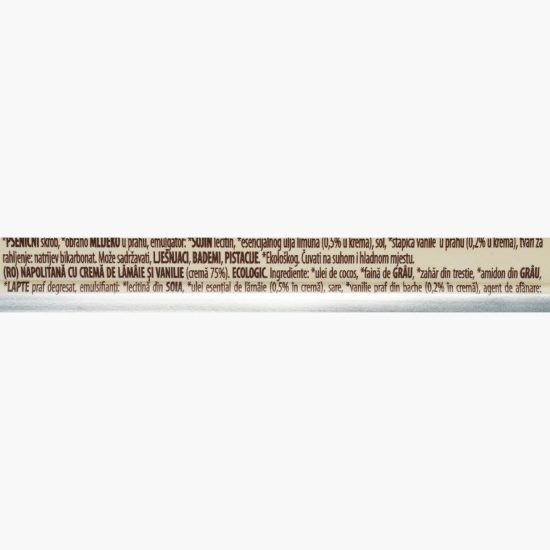 Napolitană eco cu cremă de lămâie și vanilie 125g