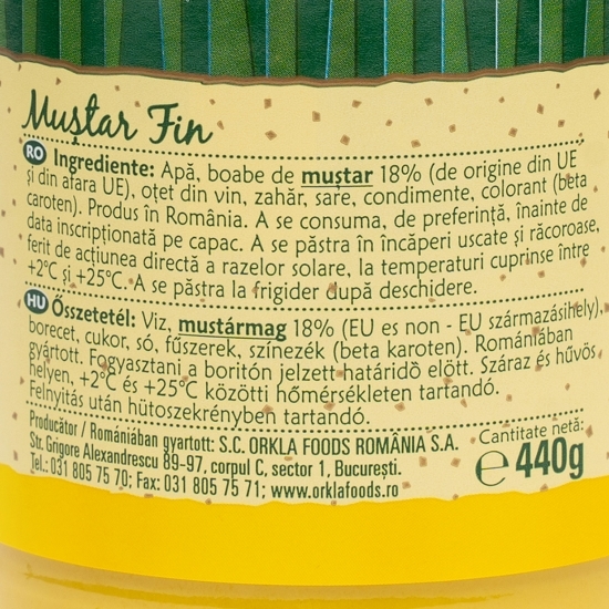 Muștar fin 440g