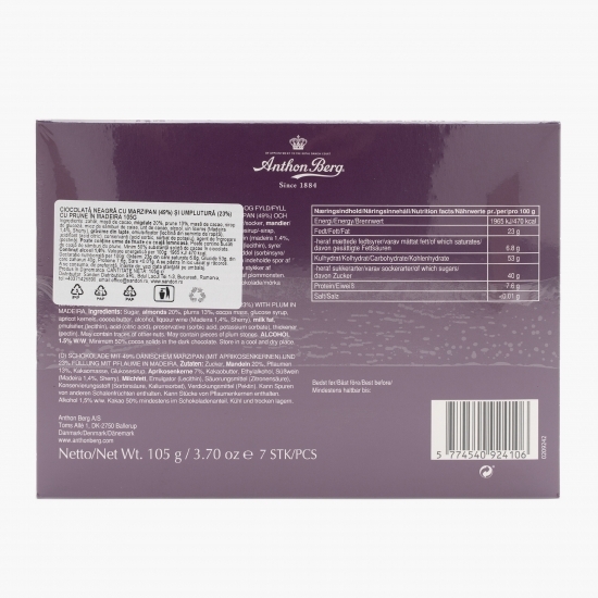 Praline mini marzipan și umplutură cu prune Madeira 105g