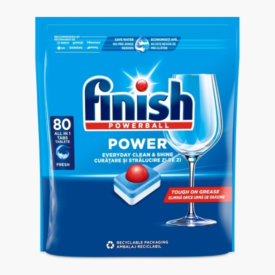 Detergent capsule pentru mașina de spălat vase Power, 80 spălări