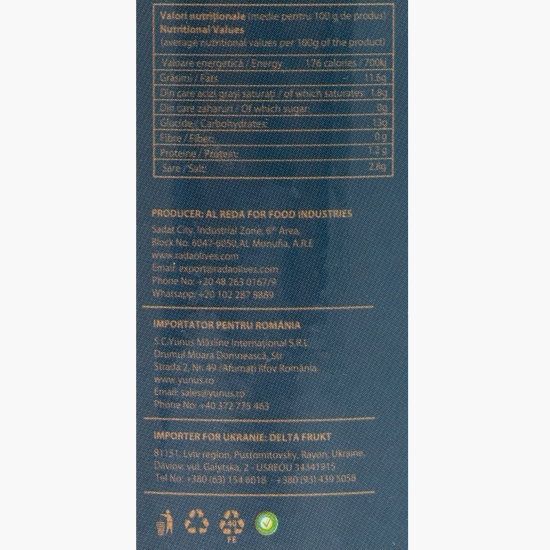Măsline verzi fără sâmburi, 580g