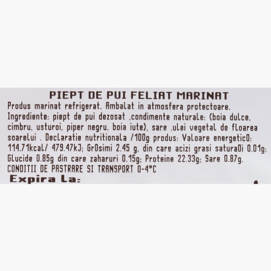 Piept de pui marinat feliat 500g