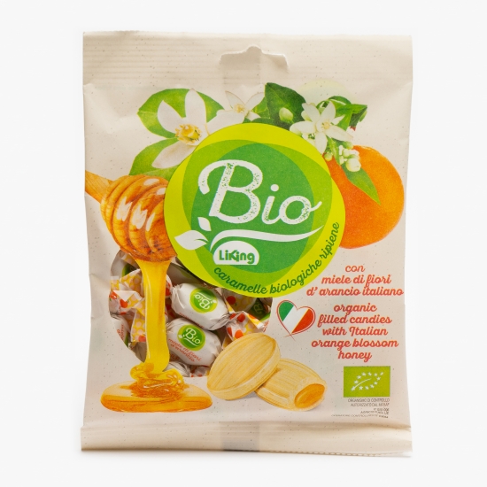 Bomboane eco umplute cu miere de flori de portocal 90g