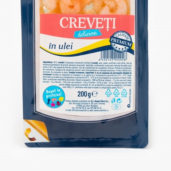 Creveți în ulei 200g