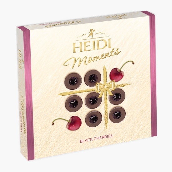 Praline din ciocolată amăruie cu cireșe negre 142g
