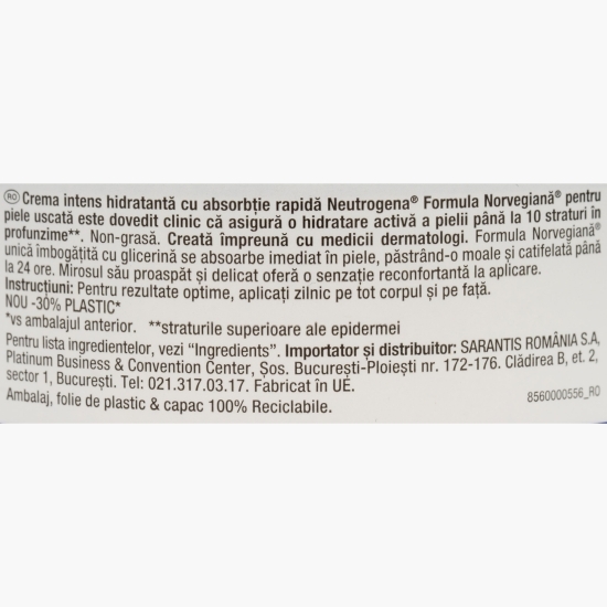 Cremă de corp intens hidratantă cu absorbție rapidă Deep Moisture 300ml