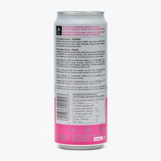 Apă minerală cu aromă de zmeură, flavours 0.33l