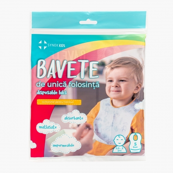 Bavete de unică folosință 0.5-5 ani, 4 pachete x 5 buc (20 buc)