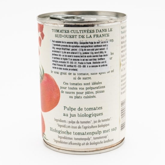 Roșii cubulețe eco la conservă 400g