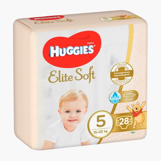 Scutece Elite Soft Jumbo mărimea 5, 15-22kg, 28 buc