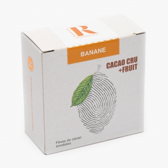 Boabe de cacao învelite în cacao crudă și banane eco 80g