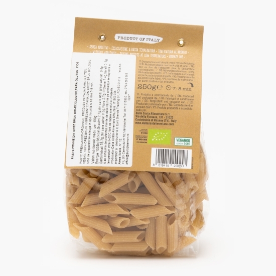 Paste penne eco din orez brun fără gluten 250g