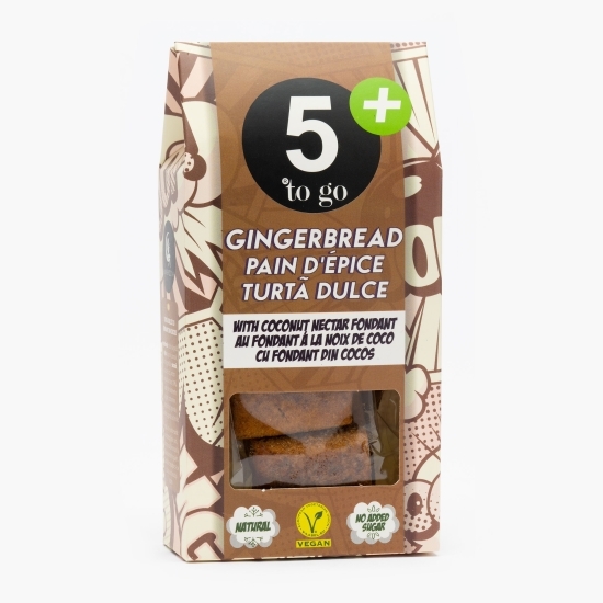 Turtă dulce cu fondant din cocos, fără zahăr adăugat 80g