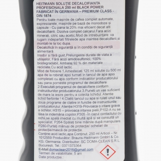 Soluție decalcifiantă mașini de cafea 0.25l