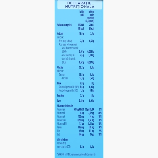 Lapte praf NUTRI-BIOTIK 3+, de la 3 ani, Nutricia, 800g