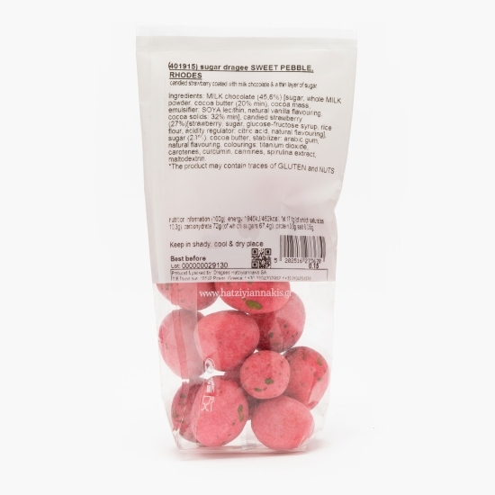 Drajeuri căpșuni confiate Rhodes Sweet Pebble 150g