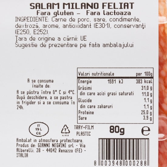 Salam Milano, feliat 80g