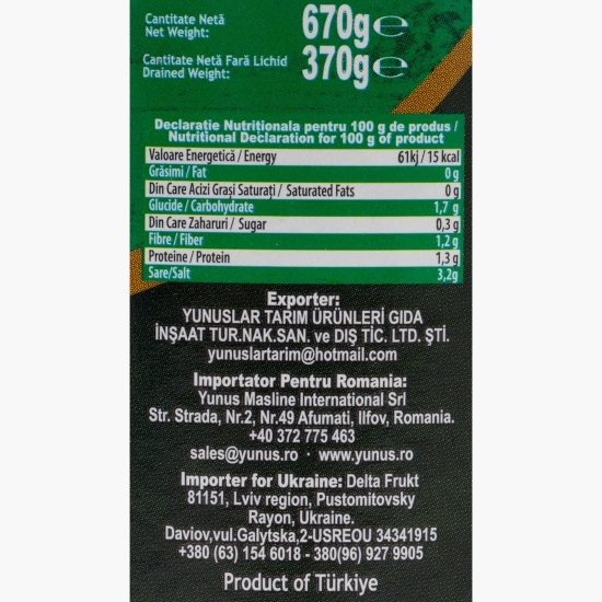 Castraveți murați, 670g