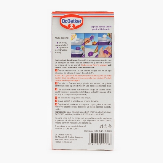Vopsea violet 30 ouă, 6ml