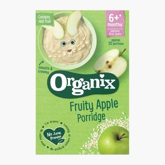 Pudră de cereale eco orez, porumb și mere, 6+ luni, 120g