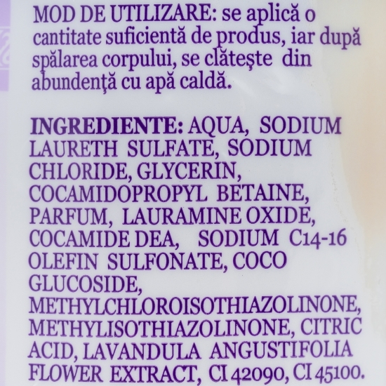 Gel de duș cu levănțică, cu pompiță 1l 