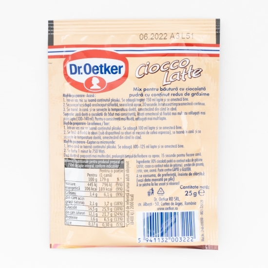 Mix pentru băutură instant pe bază de ciocolată, Ciocco Latte 25g 