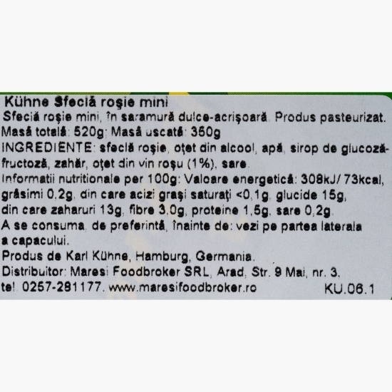 Sfeclă roșie mini 520g
