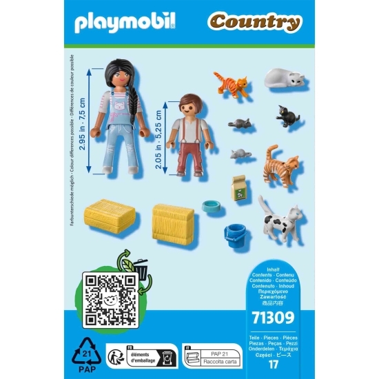 Set figurine - Familia de pisici, 4+ ani