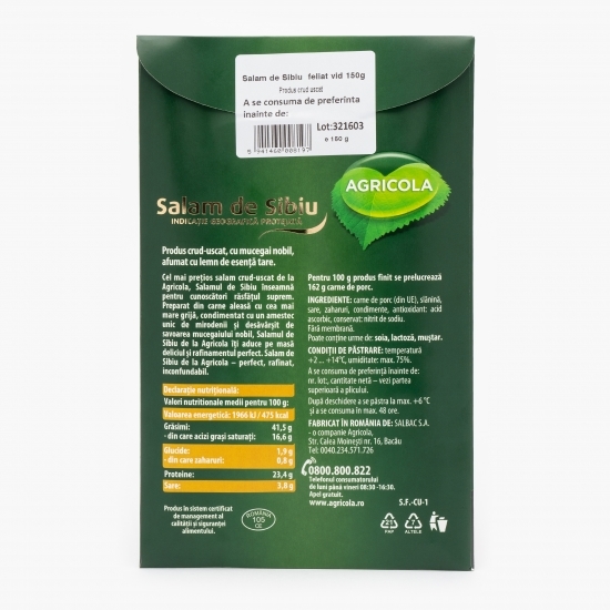 Salam de Sibiu feliat 150g