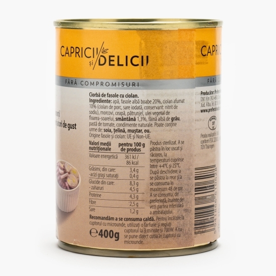 Ciorbă de fasole cu ciolan 400g