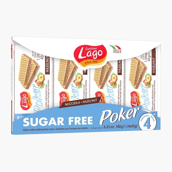 Napolitane cu cremă de alune fără zahăr 180g