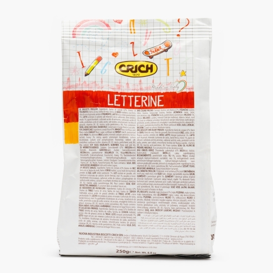 Biscuiți Letterine cu cereale și miere 250g