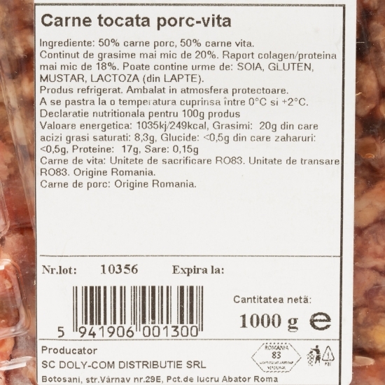 Carne tocată vită-porc 1000g