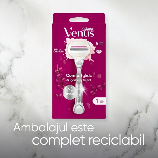 Aparat de ras pentru femei Venus Comfortglide Sugarberry