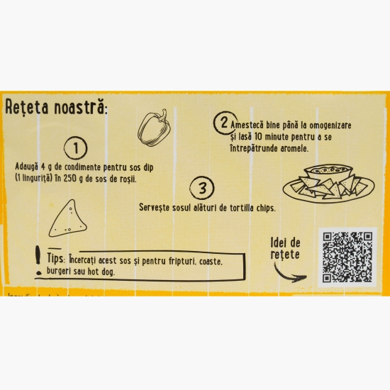 Amestec de condimente pentru sos dip cu paprika afumată 20g